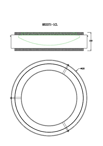 Светильник потолочный Anders MR2371-1CL