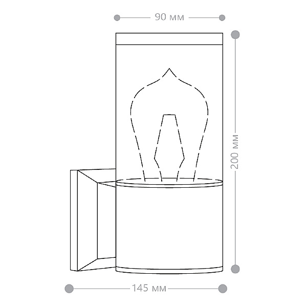 Уличный настенный светильник Бостон 51330