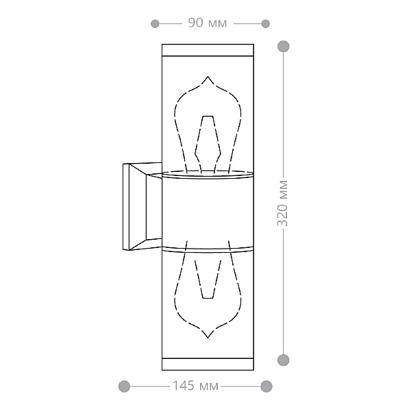 Уличный настенный светильник Бостон 51331
