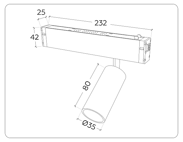 Трековый светильник Magnetic 220V GL1202