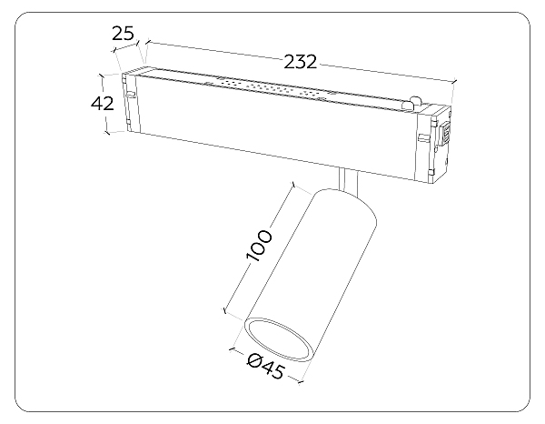 Трековый светильник Magnetic 220V GL1212