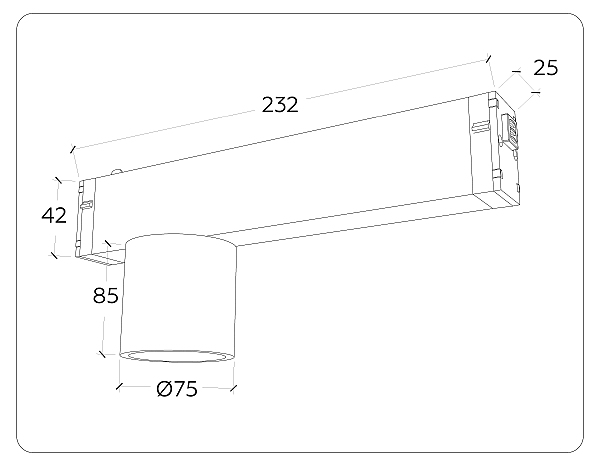 Трековый светильник Magnetic 220V GL1241