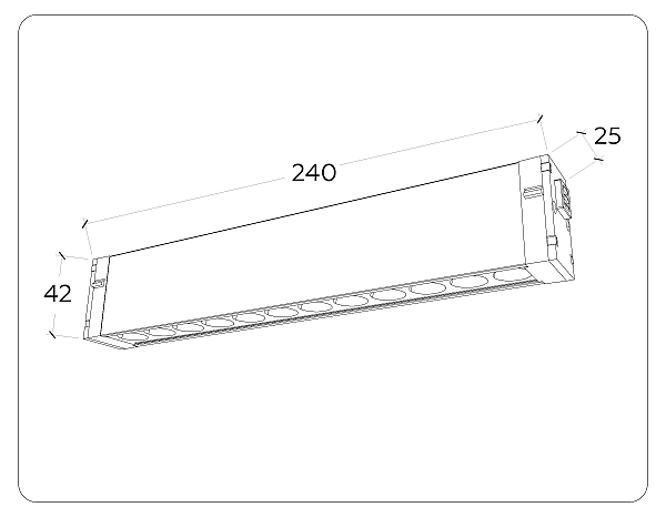 Трековый светильник Magnetic 220V GL1302