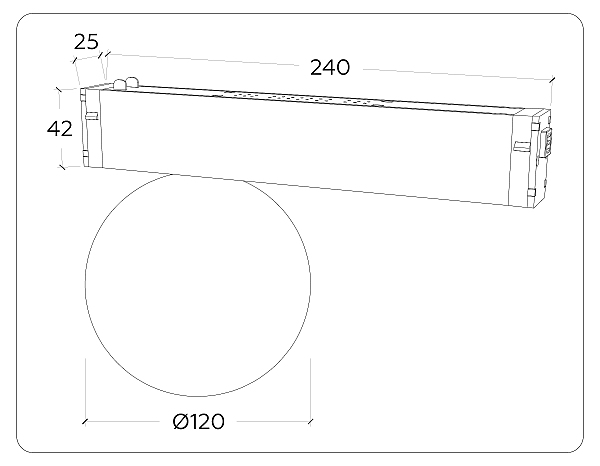 Трековый светильник Magnetic 220V GL1371