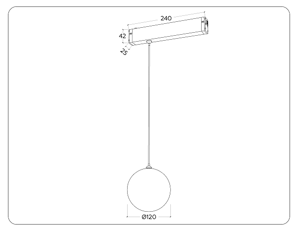 Трековый светильник Magnetic 220V GL1442