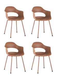Комплект стульев Lady SL-7018K brown 90491 X4