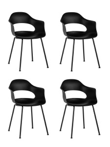 Комплект стульев Lady SL-7018K black X4