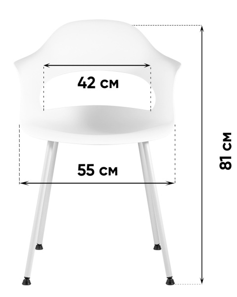 Комплект стульев Lady SL-7018K black X4