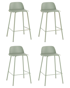 Комплект стульев Stool Group 8063T 65 greyish green 70077 X4