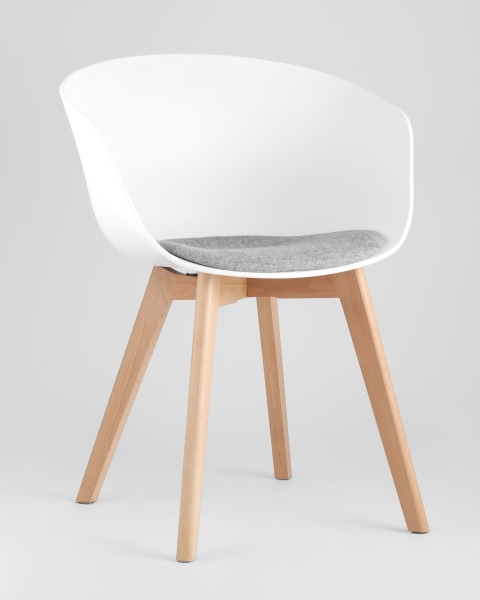 Комплект стульев Libra 8320F WHITE+LIGHT GREY X2
