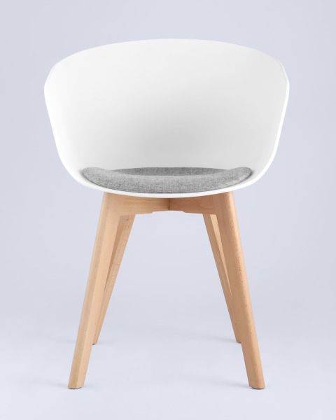 Комплект стульев Libra 8320F WHITE+LIGHT GREY X2