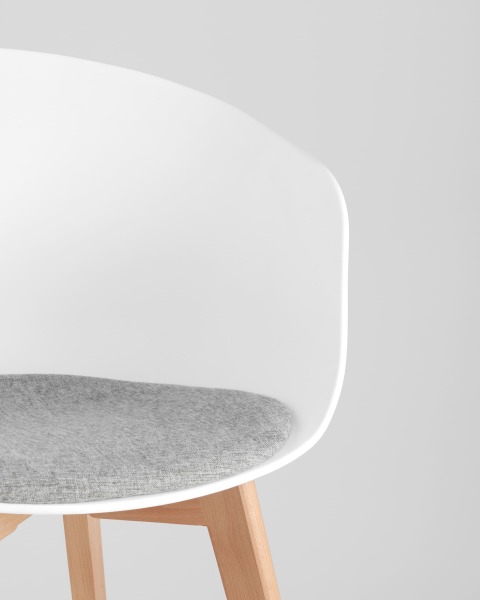 Комплект стульев Libra 8320F WHITE+LIGHT GREY X2