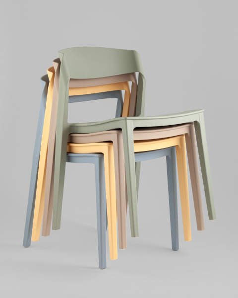 Стул пластиковый Moris SL-7089 yellow 70139