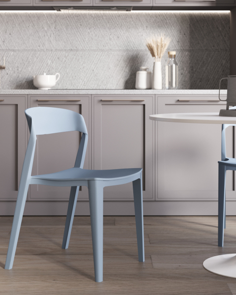 Стул пластиковый Moris SL-7089 blue 70132
