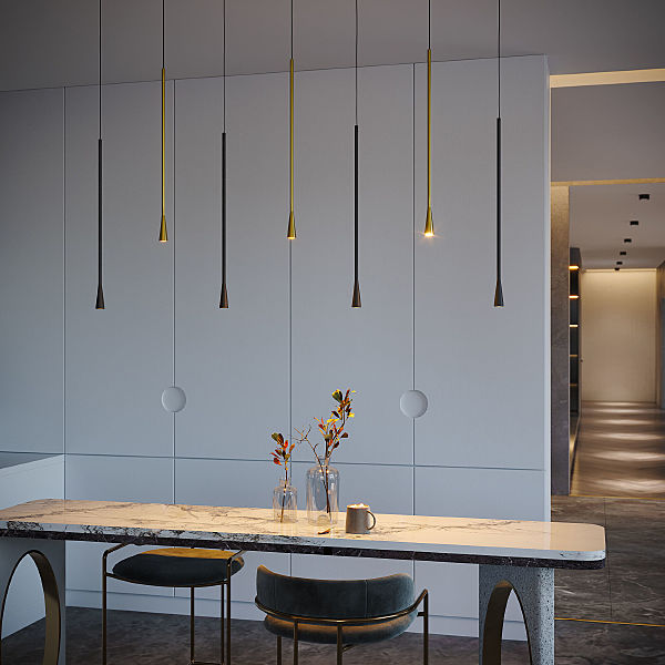 Светильник подвесной Vist 50312 LED 7W 3000K латунь