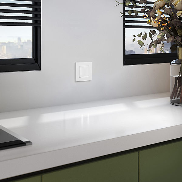 Рамка Slab белый софт W0012961/ Рамка на 1 пост Slab (белый софт)