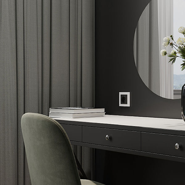 Рамка Slab белый софт W0012961/ Рамка на 1 пост Slab (белый софт)