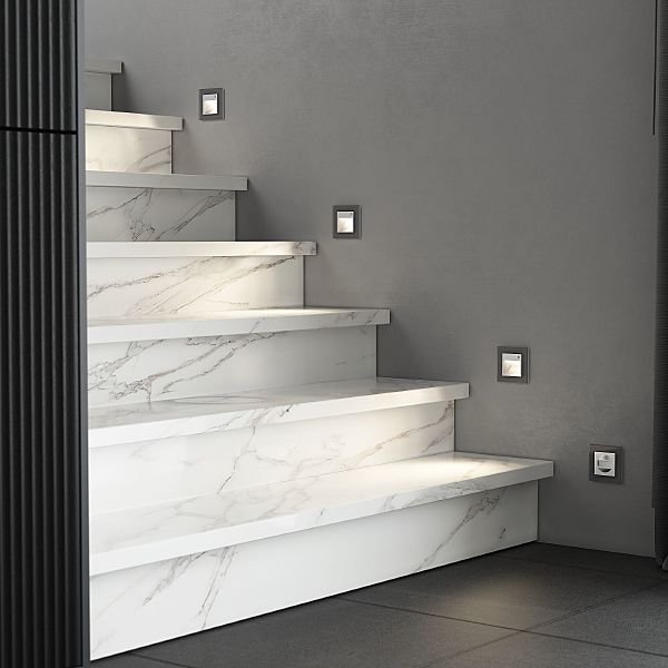 Датчик движения Встраиваемые механизмы серебряный матовый W1155105/ Датчик движения 500 Вт, двухпроводный (серебряный матовый)