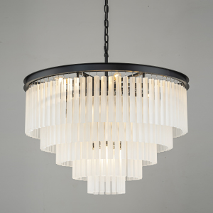 Подвесная люстра 1920s Odeon KR0387P-10A black/frost