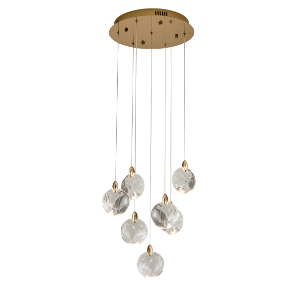 Светильник подвесной OD2440 OD2440-7 gold/clear