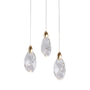 Светильник подвесной OD2440 OD2439-3 gold/clear