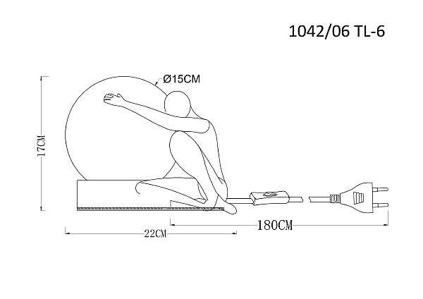 Настольная лампа Eleganza 1042/06 TL-6
