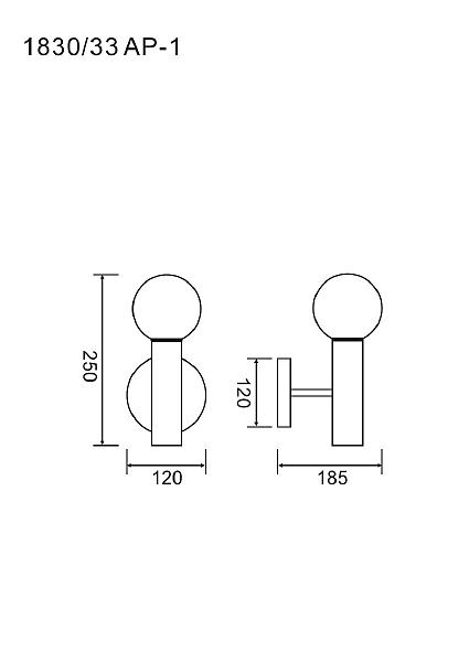 Настенное бра Eterno 1830/33 AP-1