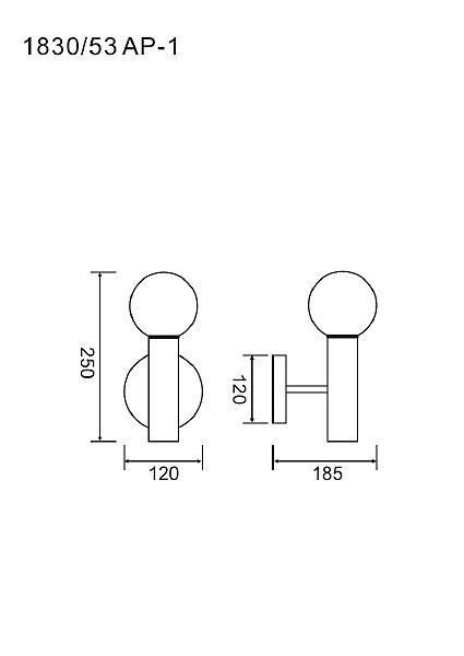 Настенное бра Eterno 1830/53 AP-1