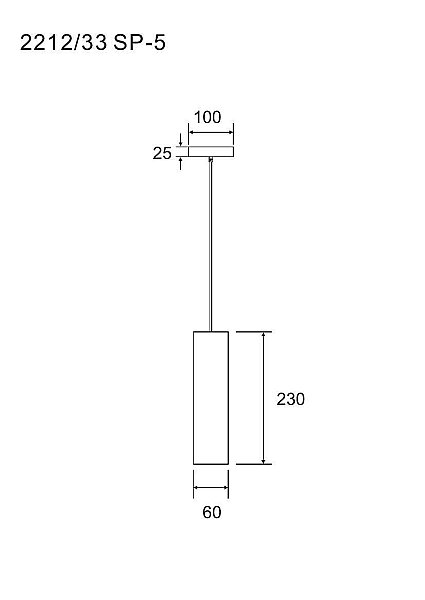 Светильник подвесной Cottero 2212/33 SP-5
