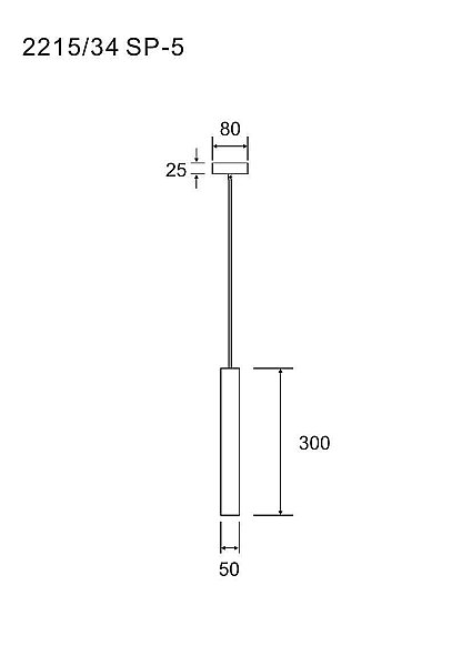 Светильник подвесной Cottero 2215/34 SP-5