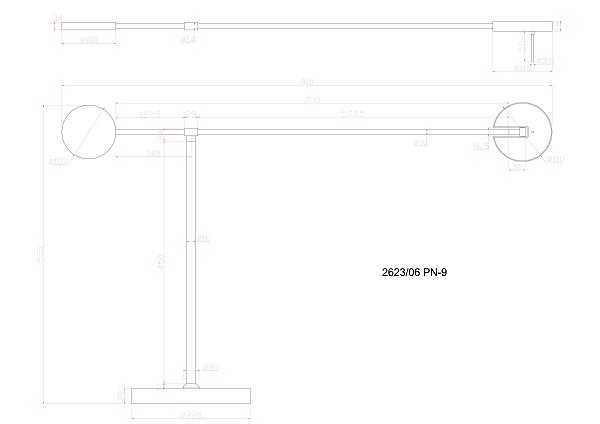 Торшер Malcone 2623/06 PN-9