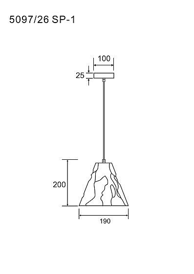 Светильник подвесной Piramide 5097/26 SP-1