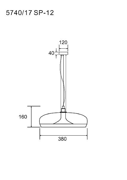 Светильник подвесной Sonata 5740/17 SP-12
