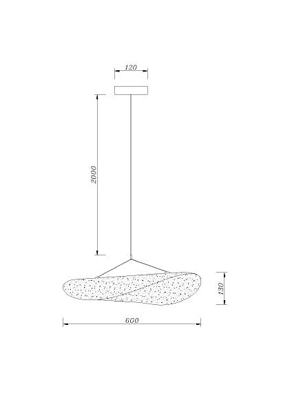 Светильник подвесной Fiamma 5866/06 SP-19