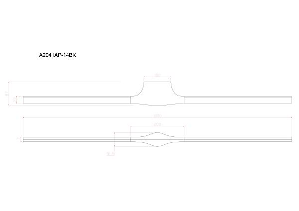 Настенный светильник Gacrux A2041AP-14BK