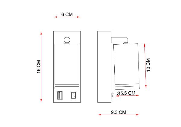 Настенный светильник Imai A2364AP-1WH
