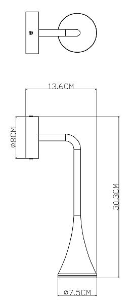 Уличный настенный светильник Bronn A2367AL-1BK