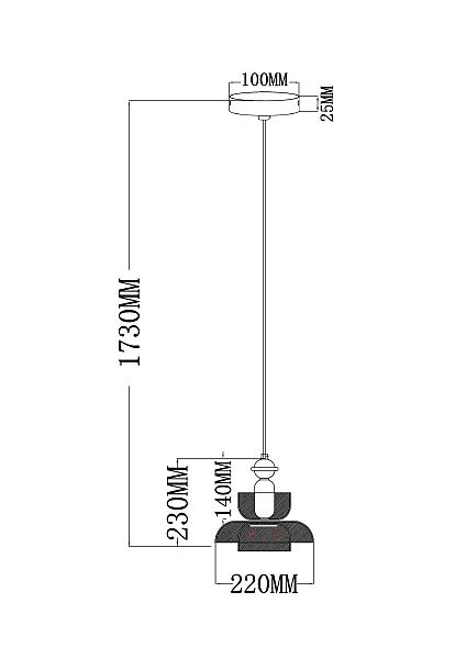 Светильник подвесной Adagio A2791SP-1MD