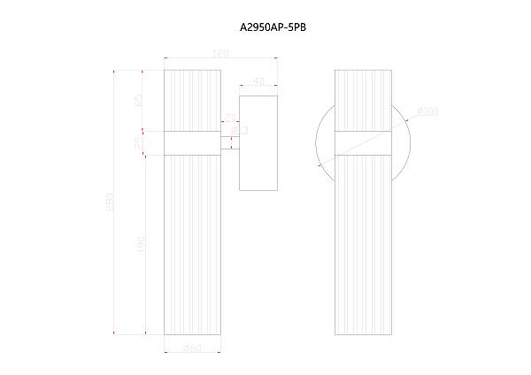 Настенное бра Misty A2950AP-5PB