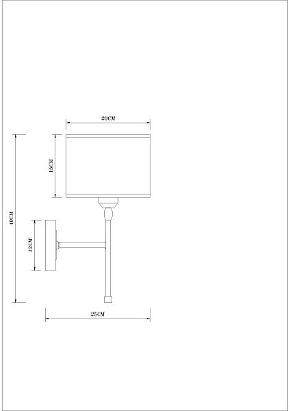 Настенное бра Jamie A4090AP-1BK