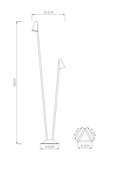 Уличный наземный светильник Muphrid A4109PA-2BK