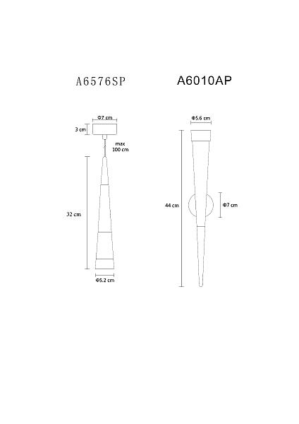 Настенное бра Sabik A6010AP-1BK