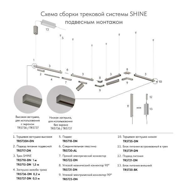 Ввод питания SHINE BASE TR5721-DN