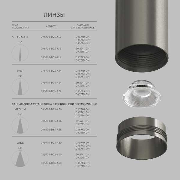 Трековый светильник SHINE SPOT DK5742-DN