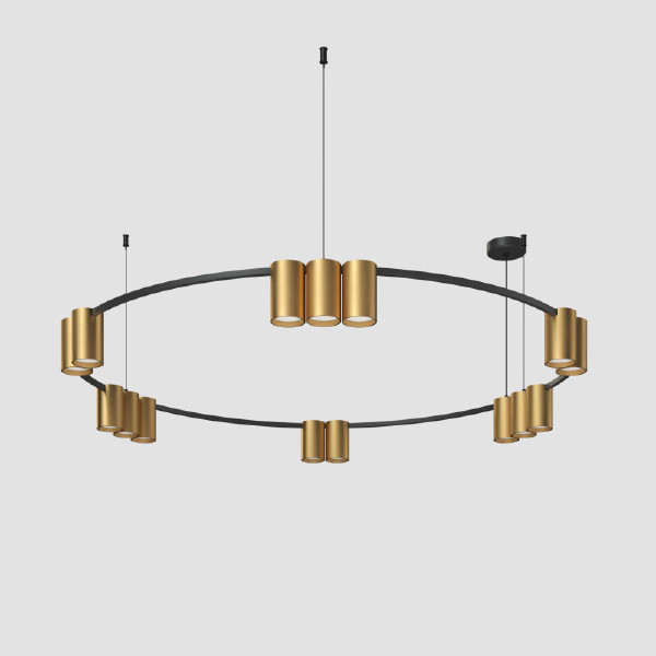 Подвесная люстра Orbit DK4067-BK+SG