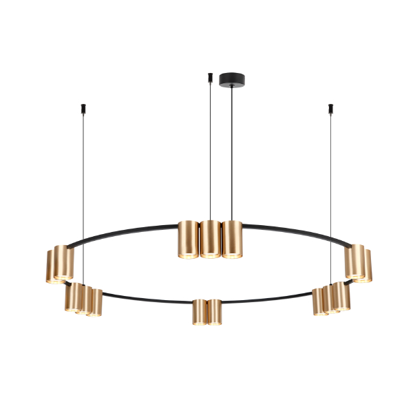 Подвесная люстра Orbit DK4067-BK+SG