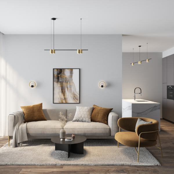 Настенный светильник Orbit DK5060-BK+SG