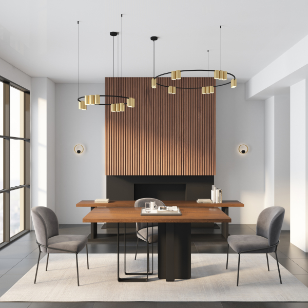 Настенный светильник Orbit DK5060-BK+SG