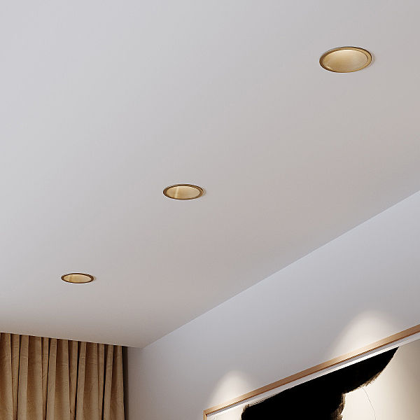 Встраиваемый светильник Forte 25071/LED 15W 4000K латунь
