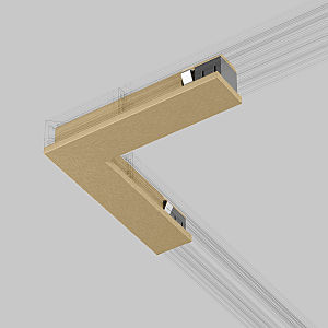 Коннекторы Line Magnetic Brass Line Угловой коннектор (латунь) 85006/00